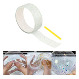 Maxbell Transparent Glitter Nano Tape Picture Mount Tape Funny Blow Bubbles Balloons 1mx3cmx1mm Green