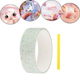 Maxbell Transparent Glitter Nano Tape Picture Mount Tape Funny Blow Bubbles Balloons 1mx3cmx1mm Green