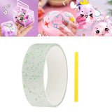 Maxbell Transparent Glitter Nano Tape Picture Mount Tape Funny Blow Bubbles Balloons 1mx3cmx1mm Green