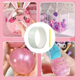 Maxbell Transparent Glitter Nano Tape Picture Mount Tape Funny Blow Bubbles Balloons 1mx5cmx1mm Green