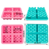 Maxbell Soap Mould Epoxy Resin Clay Crafts Plaster DIY Tool Rectangle Soap Mould Green