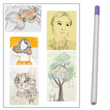 Maxbell Coloring Pencil DIY painting art Supplies Stationery for Students Artists Adult dark blue