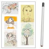 Maxbell Coloring Pencil DIY painting art Supplies Stationery for Students Artists Adult black