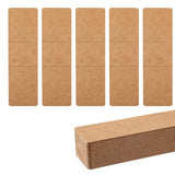 Maxbell 50Pcs Bookmark Sleeves Bookmark Holder for Jewelry Making Packaging Supplies Brown