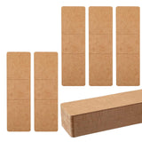 Maxbell 50Pcs Bookmark Sleeves Bookmark Holder for Jewelry Making Packaging Supplies Brown