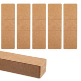 Maxbell 50Pcs Bookmark Sleeves Bookmark Holder for Jewelry Making Packaging Supplies Brown