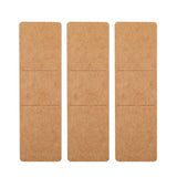 Maxbell 50Pcs Bookmark Sleeves Bookmark Holder for Jewelry Making Packaging Supplies Brown