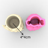 Maxbell Succulent Planter DIY Epoxy Resin Homemade Girl Flowers Pot Silicone Mould