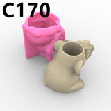 Maxbell Elephant Succulent Silicone Mould Flower Pot Clay Cement Vase Mould Art