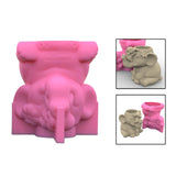 Maxbell Elephant Succulent Silicone Mould Flower Pot Clay Cement Vase Mould Art