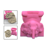 Maxbell Elephant Succulent Silicone Mould Flower Pot Clay Cement Vase Mould Art