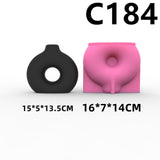 Maxbell Silicone Flower Vase Mould Resin Casting Flower Pot Clay Handmade Pen Holder