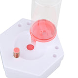 Maxbell Paint Brush Cleaner Rinse Cup Brush Rinsers for Oil Painting Artists Writing Pink with 6 Brushes