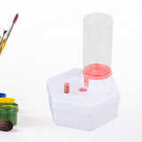 Maxbell Paint Brush Cleaner Rinse Cup Brush Rinsers for Oil Painting Artists Writing Pink 2Brush 6 Paints