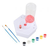 Maxbell Paint Brush Cleaner Rinse Cup Brush Rinsers for Oil Painting Artists Writing Pink 2Brush 6 Paints