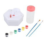 Maxbell Paint Brush Cleaner Rinse Cup Brush Rinsers for Oil Painting Artists Writing Pink 2Brush 6 Paints