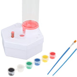 Maxbell Paint Brush Cleaner Rinse Cup Brush Rinsers for Oil Painting Artists Writing Pink 2Brush 6 Paints