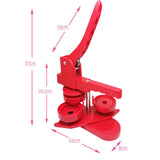 Maxbell Button Maker Machine Round Shape DIY Badge Punch Press Set Badge Press Maker