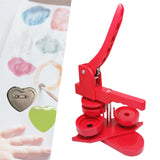 Maxbell Button Maker Machine Round Shape DIY Badge Punch Press Set Badge Press Maker