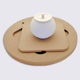 Maxbell Pottery Wheel Pads Smoothing Potter Bats System for Throwing Pottery Potters 7pcs Set