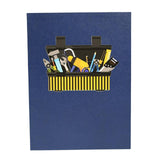 Maxbell Fathers Day Card Envelope Gift Popup Card for Husband Fathers Day Friendship toolbox