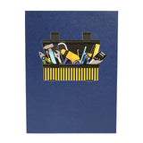 Maxbell Fathers Day Card Envelope Gift Popup Card for Husband Fathers Day Friendship toolbox