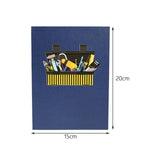 Maxbell Fathers Day Card Envelope Gift Popup Card for Husband Fathers Day Friendship toolbox