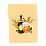 Maxbell Fathers Day Card Envelope Gift Popup Card for Husband Fathers Day Friendship beer