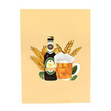 Maxbell Fathers Day Card Envelope Gift Popup Card for Husband Fathers Day Friendship beer