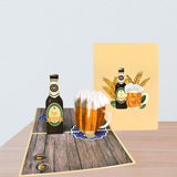 Maxbell Fathers Day Card Envelope Gift Popup Card for Husband Fathers Day Friendship beer