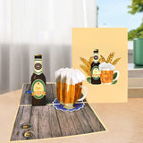Maxbell Fathers Day Card Envelope Gift Popup Card for Husband Fathers Day Friendship beer