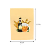 Maxbell Fathers Day Card Envelope Gift Popup Card for Husband Fathers Day Friendship beer
