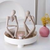 Maxbell Thinker Statue Silicone Model Handmade Portrait Plaster Aroma Candles Making Style B