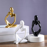 Maxbell Thinker Statue Silicone Model Handmade Portrait Plaster Aroma Candles Making Style C