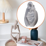 Maxbell Thinker Statue Silicone Model Handmade Portrait Plaster Aroma Candles Making Style C