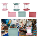Maxbell Paint Brush Cleaner Painting Brush Washing Bucket for Drawing Indoor Outdoor Pink
