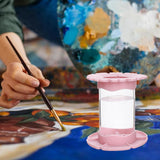 Maxbell Paint Brush Cleaner Painting Brush Washing Bucket for Drawing Indoor Outdoor Pink