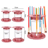 Maxbell Paint Brush Cleaner Painting Brush Washing Bucket for Drawing Indoor Outdoor Red