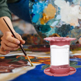 Maxbell Paint Brush Cleaner Painting Brush Washing Bucket for Drawing Indoor Outdoor Red