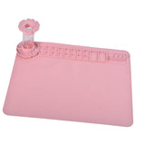 Maxbell Paint Brush Cleaner Painting Brush Washing Bucket for Drawing Indoor Outdoor Pink＋Paint Pad