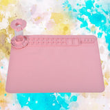 Maxbell Paint Brush Cleaner Painting Brush Washing Bucket for Drawing Indoor Outdoor Pink＋Paint Pad