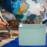 Maxbell Paint Brush Cleaner Painting Brush Washing Bucket for Drawing Indoor Outdoor Blue＋Paint Pad