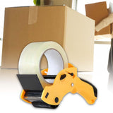 Maxbell Packing Machine Roll Tape Cutter Dispenser for Art Projects DIY Scrapbooking Yellow