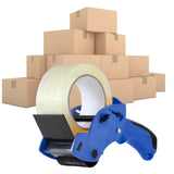 Maxbell Packing Machine Roll Tape Cutter Dispenser for Art Projects DIY Scrapbooking Blue