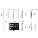 Maxbell 14Pcs Clay Tools DIY Drawing Embossing Pattern Scraping Clay Sculpting Tools