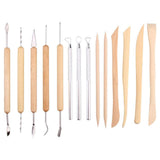 Maxbell 14Pcs Clay Tools DIY Drawing Embossing Pattern Scraping Clay Sculpting Tools