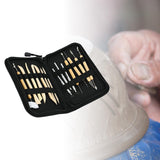 Maxbell 14Pcs Clay Tools DIY Drawing Embossing Pattern Scraping Clay Sculpting Tools