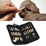 Maxbell 14Pcs Clay Tools DIY Drawing Embossing Pattern Scraping Clay Sculpting Tools