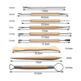 Maxbell 36Pcs Clay Tools Embossing Pattern DIY Drawing Modeling Clay Sculpting Tools