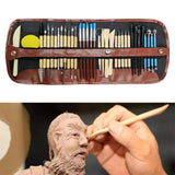 Maxbell 36Pcs Clay Tools Embossing Pattern DIY Drawing Modeling Clay Sculpting Tools
